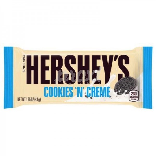 MILK CHOCOLAT COOKIES CREME 43 G