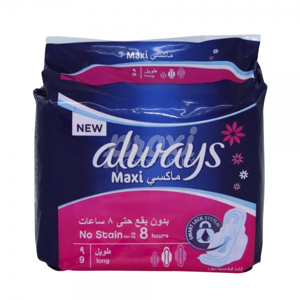 SERVIETTES HYGIÈNIQUES MAXI *9