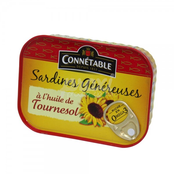 SARDINE À L'HUILE DE TOURNESOL 140 G