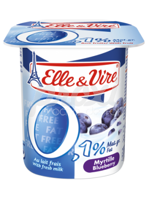 elle vire dessert myrtilles 0% 125g