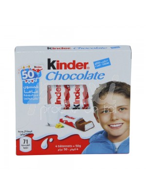 CHOCOLAT 4 BARS 50 G