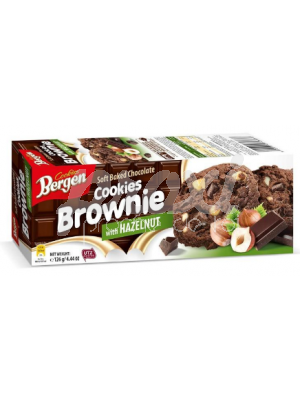 BERGEN BROWNIE COOKIES NOISETTE 126G
