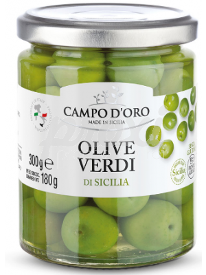 CAMPO D'ORO OLIVES VERTES 180G