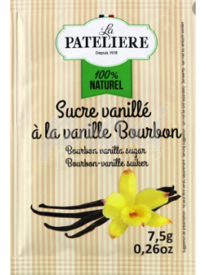 LA PATELIERE SUCRE VANILLE A LA VANILLE BOURBON 7.5G*5 SACHETS
