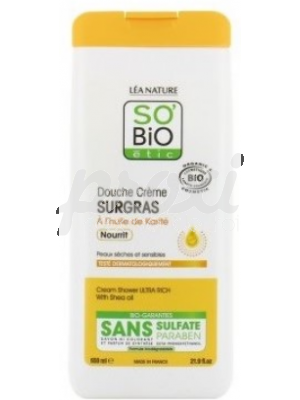 SO BIO DOUCHE CREME SURGRAS A L'HUILE DE KARITE 650ML