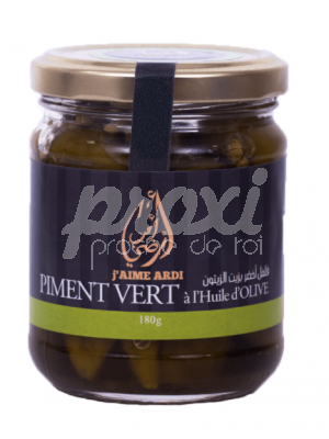PIMENT FORT VERT HUILE D'OLIVE 180G