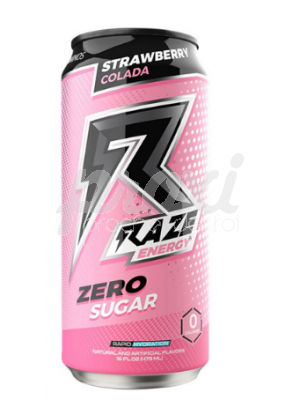 RAZE ENERGY STRAWBERRY ZERO SUGAR 473ML
