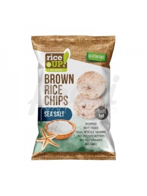 RICE UP BROWN RICE CHIPS SEA SALT 60G