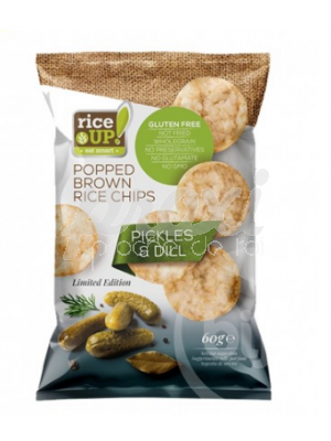 RICE UP RICE CHIPS PICKLES & DILL 60G
