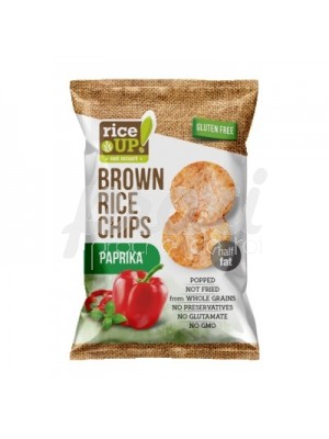RICE UP RICE CHIPS PAPRIKA SANS GLUTEN 60G