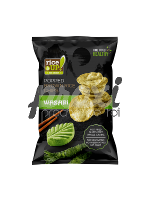RICE UP RICE CHIPS WASABI SANS GLUTEN 60G