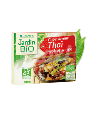 JARDIN BIO BOUILLON CUBE WOK&PEOL SANS HUILE PALME 6*11G