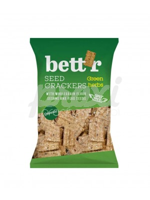 BETT'R SEED CRACKERS GREEN HERBS 150G
