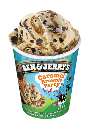 BEN & JERRY'S CARAMEL BROWNIE PARTY 405G