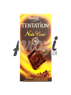 TENTATION NOIR CORSE 76% CACAO 100 G