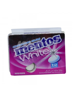 CHEWING GUM WHITE FRUIT SANS SUCRE  *12