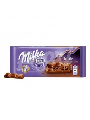 MILKA TABLETTE DE CHOCOLAT AU TRIPLE CHOCOLAT 90 G