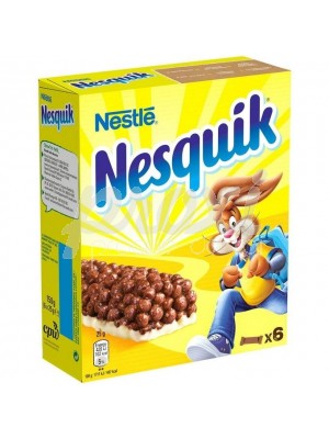 NESTLE NESQUIK 6 BARRES DE CEREALES AU GOUT CHOCOLAT 25G