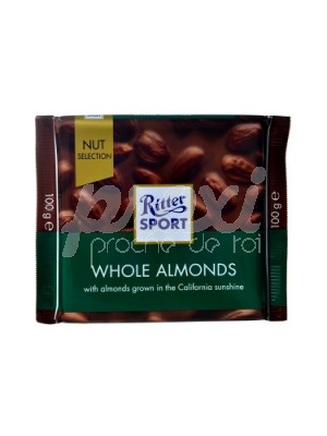 RITTER CHOCOLAT AUX AMANDES ENTIÈRES 100 G