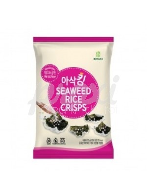 ASAK KING SEAWEED RICE CRISPS PINK SALT 30G