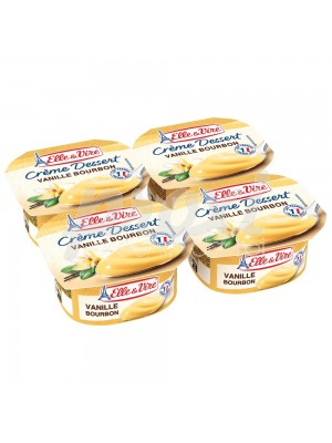 elle vire crème dessert  vanille
