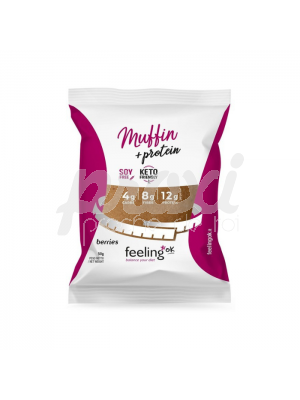 FEELING OK KETO FRIENDLY MUFFIN PROTEINE AUX BAIES 50G