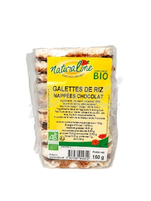 NATURALINE GALETTE RIZ NAPPEES CHOCO 150G