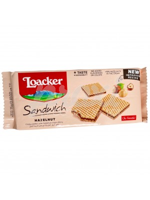 LOACKER GAUFRETTES AU NOISETTE 75G