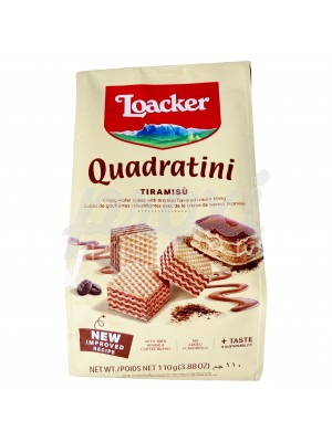 LOACKER QUADRATINI DARK CHOCOLAT  110 G