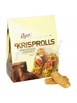 KRISPROLLS PAIN SUEDOIS WHOLEGRAIN COMPLET 225 G