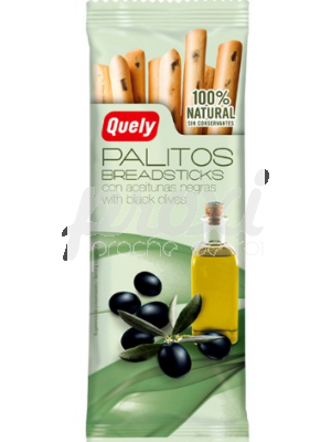 QUELY PALITOS BREADSTICKS WITH BLACK OLIVES 50 G