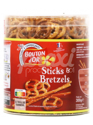 BOUTON D'OR STICKS & BRETZELS 300G