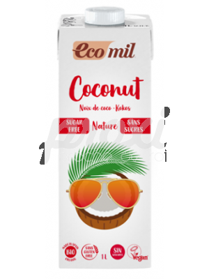 ECOMIL LAIT DE COCO SANS SUCRE 1L