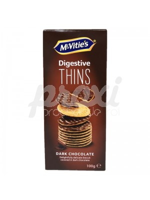 MC VITIES DIGESTIVE THINS DARK CHOCOLATE 100G