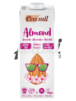 ECOMIL LAIT D'AMANDE PROTEINE SANS SUCRE 1L