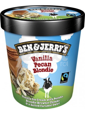 BEN & JERRY'S VANILLA PECAN BLONDIE 414G