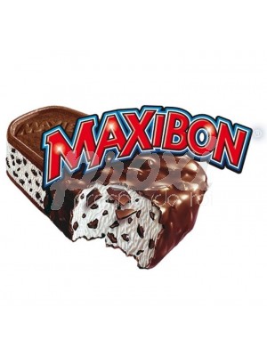 MAXIBON BÂTONNET CRÈME GLACÉE STRACCIATELLA ENROBÉE DE CHOCOLAT ET DE BIS