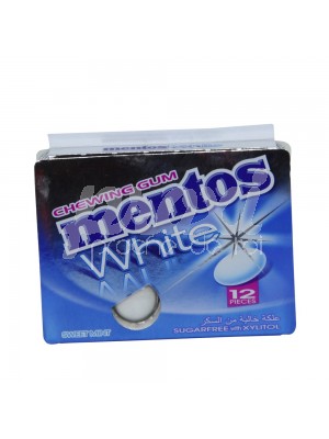 CHEWING GUM WHITE MINT SANS SUCRE  *12