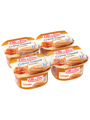elle vire crème dessert  caramel 
