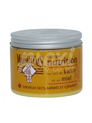 MASQUE AU BEURRE DE KARITÉ ET AU MIEL POUR CHEVEUX SECS, AB